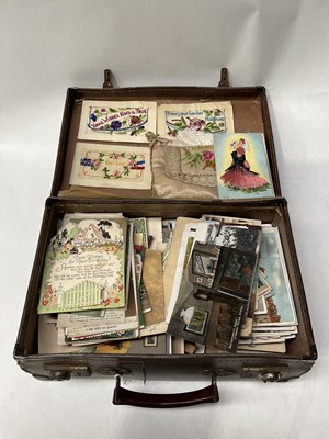 Lot 206 - A large collection of postcards and cards...