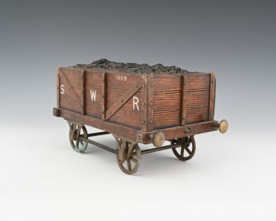 Lot 238 - A late Victorian oak South Western Railway...