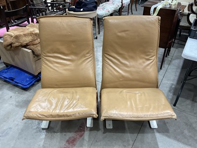 Lot 386 - A pair of mid-century Concorde lounge chairs...