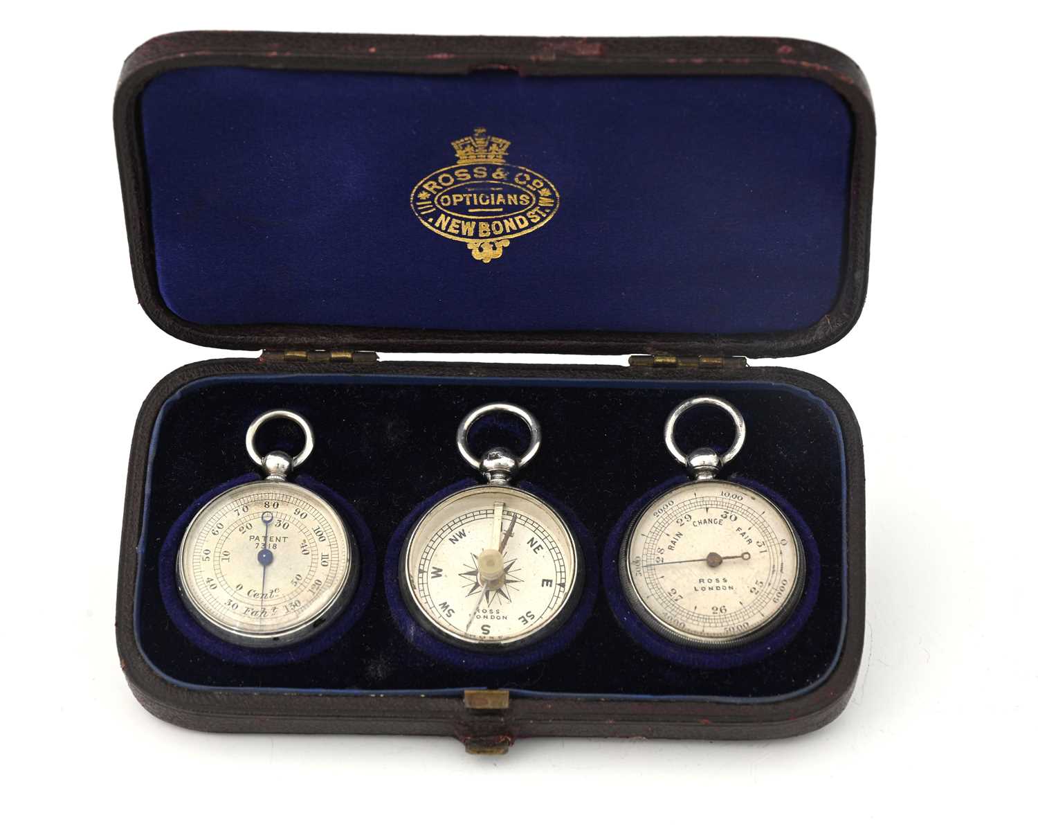 Lot 252 - A cased set of three instruments, comprising