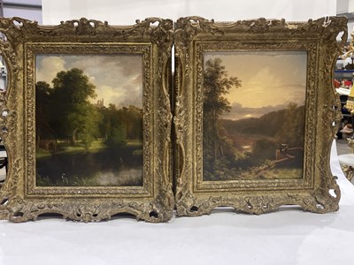 Lot 219 - Two 19th-century English School landscapes,...