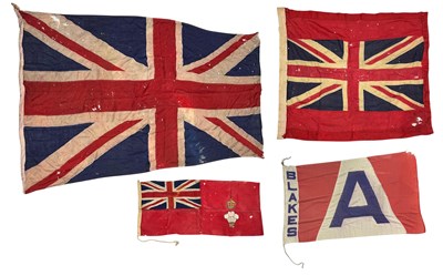 Lot 376d - Two sewn Union Jack flags, early 20th century,...