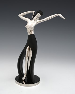 Lot 206 - Karl Hagenauer, an Art Deco chrome and ebony...