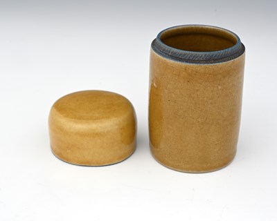 Lot 656 - Dame Lucie Rie (1902-1995), a yellow glazed...