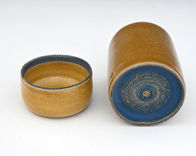 Lot 656 - Dame Lucie Rie (1902-1995), a yellow glazed...