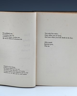 Lot 274 - Fleming, Ian, You Only Live Twice, 1964 first...