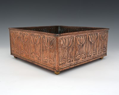 Lot 157 - An Arts and Crafts copper jardiniere, in the...