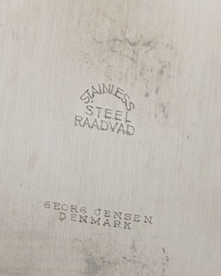 Lot 234 - Georg Jensen, a boxed cactus pattern cheese...
