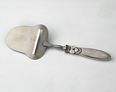 Lot 234 - Georg Jensen, a boxed cactus pattern cheese...
