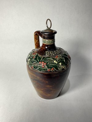 Lot 116 - A Doulton Lambeth stoneware spirit flagon,...