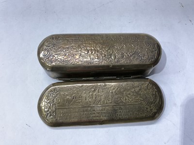 Lot 170 - An 18th century Dutch brass tinder box with...