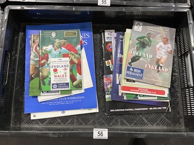 Lot 56 - A collection of Rugby Football Union, Tennis...