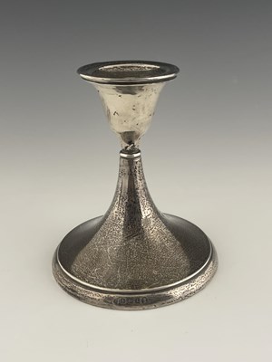 Lot 338 - A Charles S Green & Co Ltd silver candlestick,...