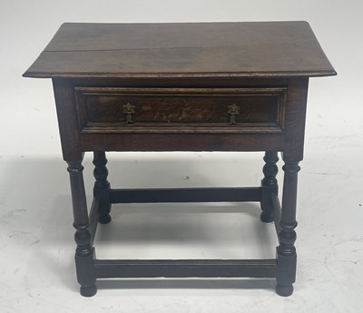 Lot 226 - A Charles II oak side table, circa 1680,...