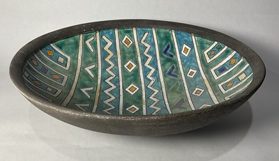 Lot 122 - Thomas Wollen (Irish, contemporary) bowl, raku...