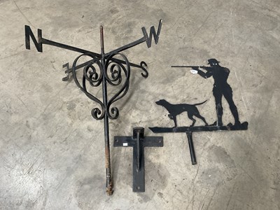 Lot 416 - A large steel and cast iron black painted...