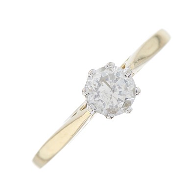 Lot 179 - An 18ct gold brilliant-cut diamond...