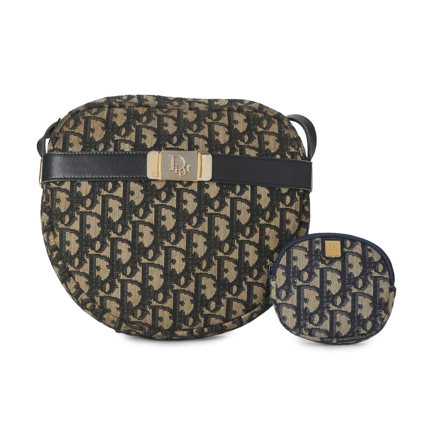 Lot 233 - Christian Dior, a vintage Trotter handbag and purse.