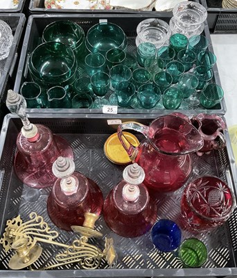 Lot 25 - A large collection of Bristol Green glasses,...