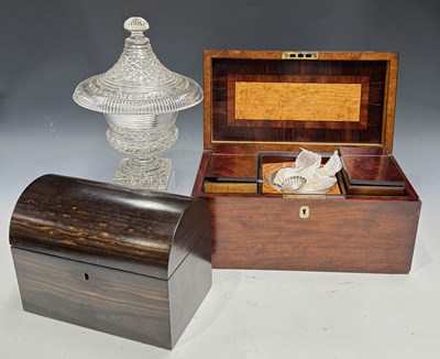 Lot 188 - A Victorian mahogany tea caddy, circa 1840,...
