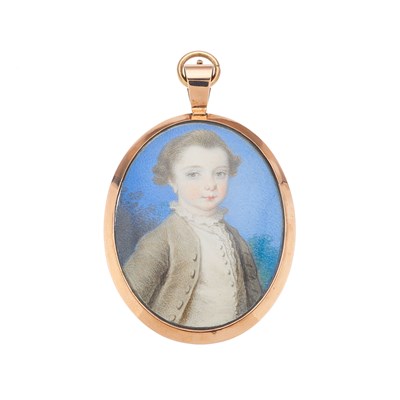 Lot 188 - A fine mid 18th century portrait miniature,...