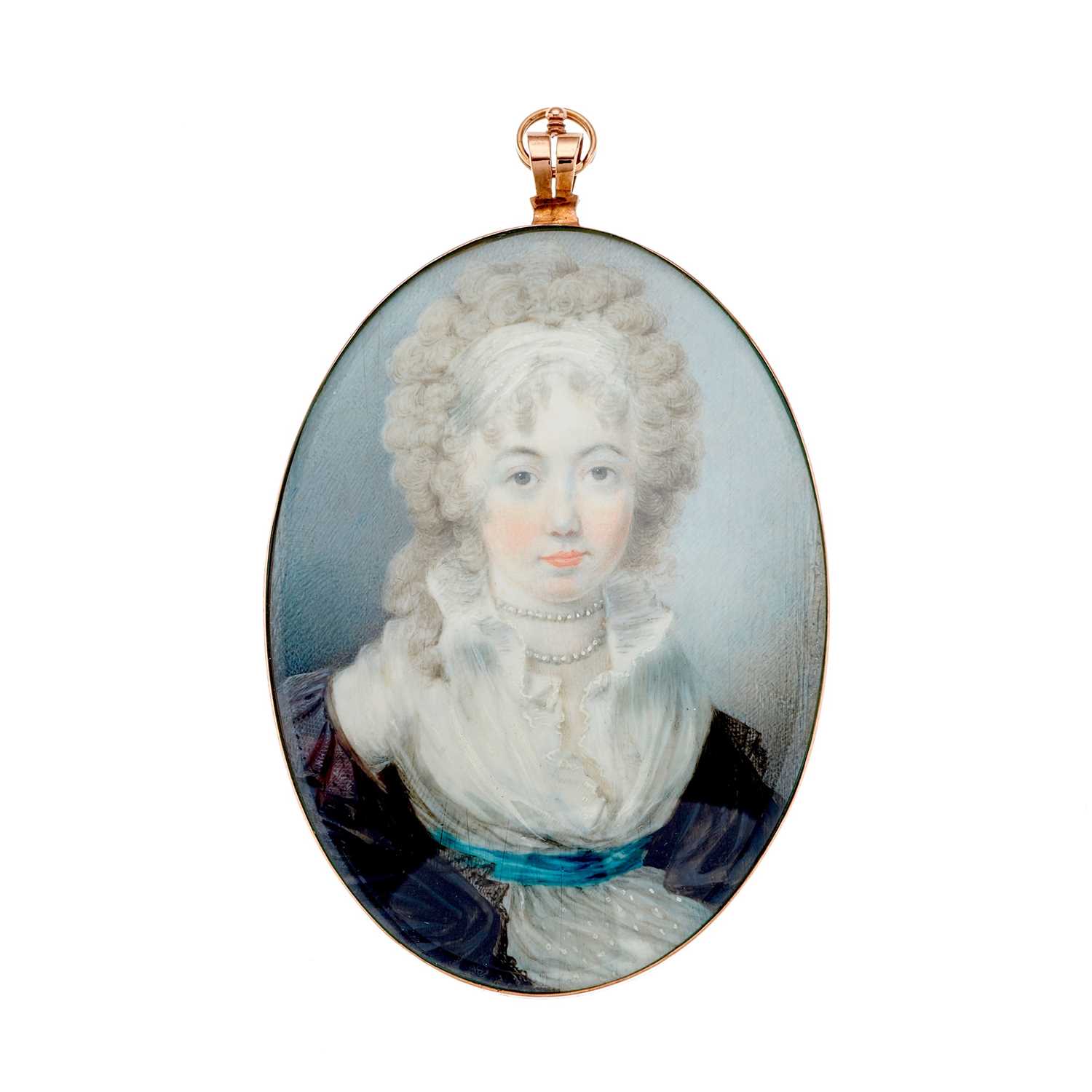 Lot 190 - A fine late Georgian portrait miniature, circa...