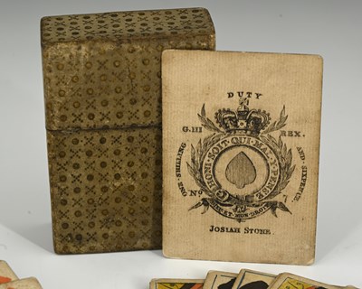 Lot 240 - Josiah Stone, a complete deck of George III...
