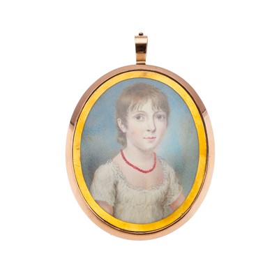 Lot 202 - A fine late Georgian portrait miniature, circa...