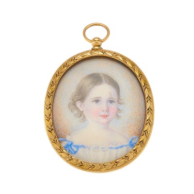 Lot 203 - A late Georgian portrait miniature, circa 1830,...