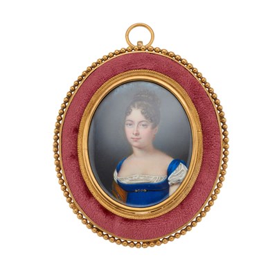 Lot 207 - An early 19th century French portrait...