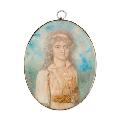 Lot 210 - A late 19th century portrait miniature, circa...