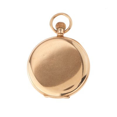 Lot 216 - J. W. Benson, a 9ct gold half hunter pocket...