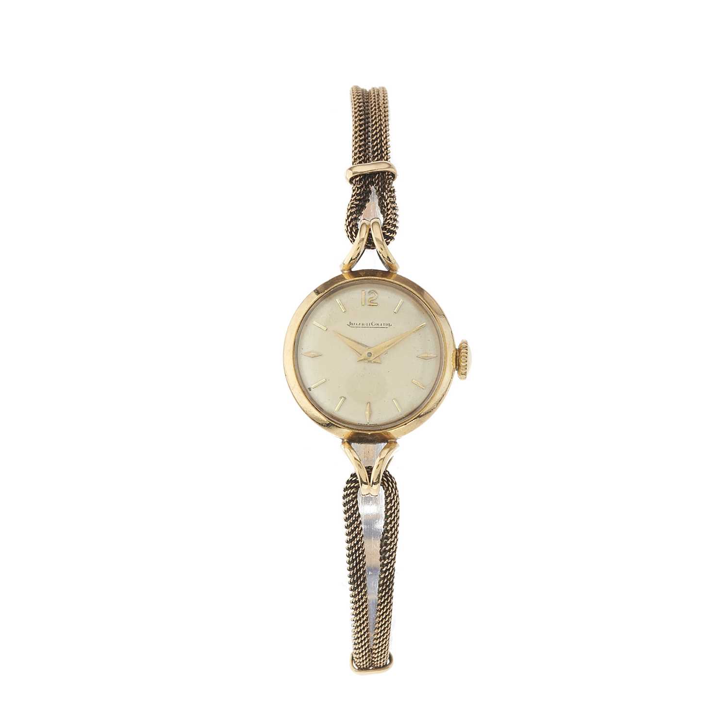 Lot 220 - Jaeger-LeCoultre, a 1960s 9ct gold bracelet...