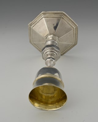 Lot 397 - An eighteenth-century Spanish silver chalice,...
