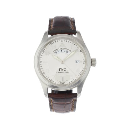 Lot 246 - IWC, a stainless steel Die Fliegeruhr UTC...