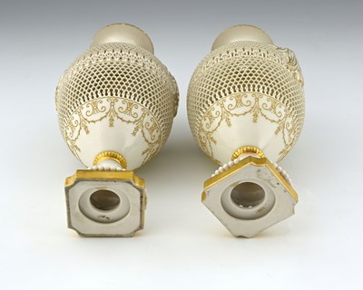 Lot 648 - George Owen for Royal Worcester, a pair of...