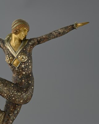 Lot 216 - Dimitri Chiparus (Romanian, 1886-1947), Dancer...