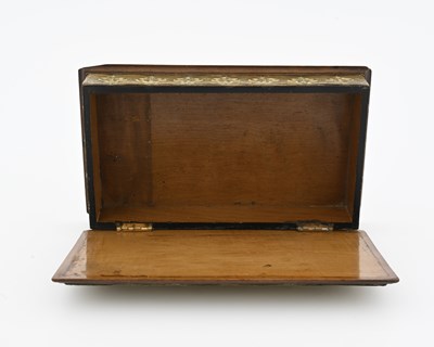 Lot 175 - An Arts and Crafts brass clad box, the lid...