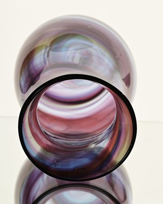 Lot 541 - Hartley Wood, a Sunderland art glass vase,...