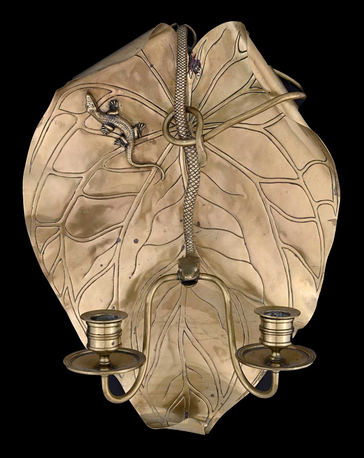 Lot 173 - An Aesthetic Movement wall sconce,...