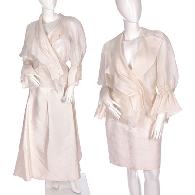 Lot 295 - Christian Lacroix, two ladies outfits, first...