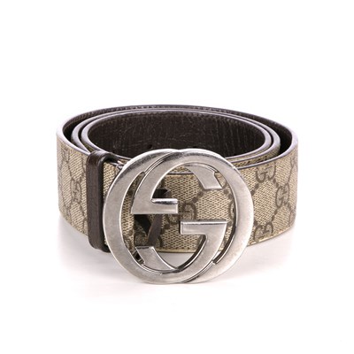 Lot 318 - Gucci, a supreme GG belt, crafted from GG...