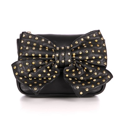 Lot 338 - Lulu Guinness, a leather bow handbag, crafted...