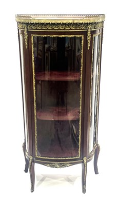 Lot 244 - A mahogany vitrine of Louis XVI design, early...