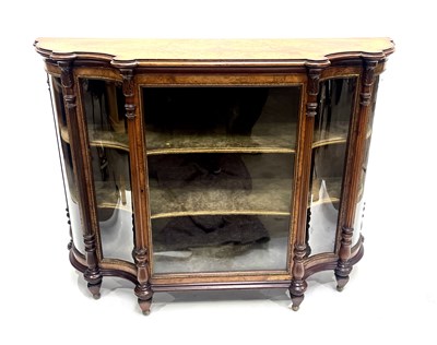 Lot 248 - A mid Victorian burr walnut credenza, circa...