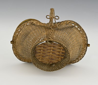 Lot 229 - A French Palais Royal gilt metal wire and...
