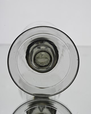 Lot 458 - An acorn knopped heavy baluster wine glass,...