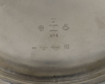 Lot 139 - Georg Jensen, a Danish silver twin handled...