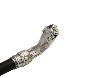 Lot 125 - Georg Jensen, a Danish silver lizard pommel...