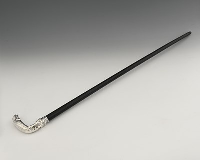 Lot 125 - Georg Jensen, a Danish silver lizard pommel...
